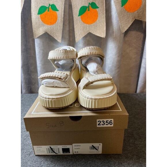 Dolce Vita Debra Ivory Suede Women’s Sandals size 8 Comfortable! NWB - Picture 7 of 7